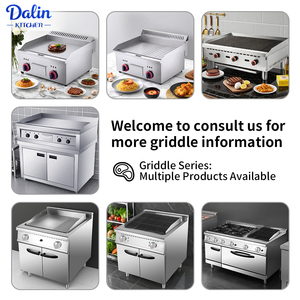 شواية كهربائية تجارية مسطحة من الأعلى للفطائر قابلة للتعديل بتحكم ترموستاتي طبق ساخن شواية كونترتوب للمطاعم - Product Image 6