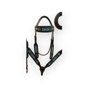 Vente chaude produits de cheval personnalisés cuir Western Headstall collier de poitrine fabriqués à la main par des spécialistes de la selle - Product Image 2
