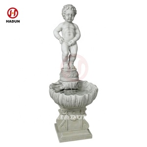 Ngoài trời trong nhà thiết kế hiện đại đá tự nhiên đá cẩm thạch cậu bé bức tượng đi tiểu đài phun nước - Product Image 1