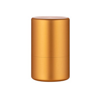 Boîte à pilules en aluminium, conteneur portable pour vitamines et suppléments, pots à pilules vides avec couvercles