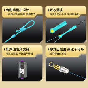 Conjunto de línea principal sin nudos W de 3.6 m y 1.5H, línea de pesca trenzada de nailon para lagos, ríos y estanques. - Product Image 2