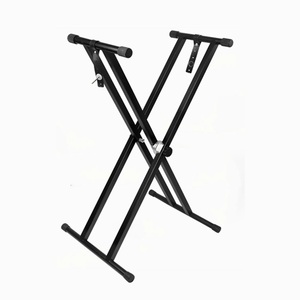 Vente en gros support de clavier robuste à <span class=keywords><strong>2</strong></span> niveaux réglable Double X Design <span class=keywords><strong>pour</strong></span> <span class=keywords><strong>claviers</strong></span> support d'instruments de musique - Product Image 1