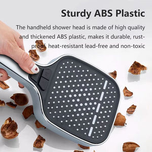Juego de <span class=keywords><strong>Ducha</strong></span> de Mano de Alta Presión, ABS Cromado, con Soporte de Pared, para Hotel, Hogar y Baño - Product Image 3