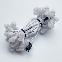 Lumière LED à point de champignon, diamètre 12 mm, avec trou de montage, barre de pixels LED, guirlande lumineuse 2811, lumières pleine couleur apparentes, injection de colle