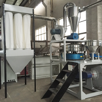 Machine de broyage de plastique, broyeur de plastique, pulvérisateur de poudre de plastique pour déchets plastiques PP PE PVC et bois en copeaux et granulés
