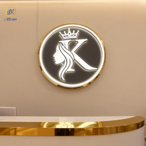Letrero LED Personalizado con Logotipo de Empresa, Letrero Comercial para Exteriores, Letrero LED 3D Retroiluminado para Interiores, Decoración con Nombre de Tienda, Letrero LED para Automóvil - Product Image 1