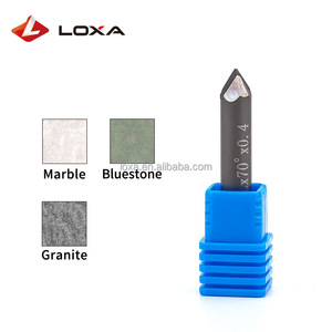 Six Arrises PCD Diamond Millng Cutter Granit Coupe Gravure Marbre Pierre CNC Routeur Fraise Diamant pour Granit Marbre - Product Image 2