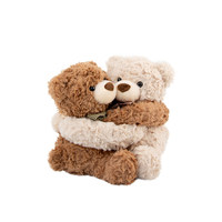 TIMEIYA Adorable Ours en Peluche à Câliner, Peluche Courte 31-50cm, Cadeau Unisexe pour Couple, Anniversaire, Mariage 520
