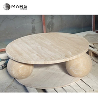 Table Globe Table basse en marbre Ensemble de luxe moderne Rectangle bas Cube danois Socle en marbre