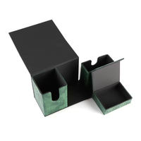 Boîtes à cartes en cuir Boîte de jeu de cartes Boîte de rangement de cartes à jouer à fermeture magnétique personnalisée