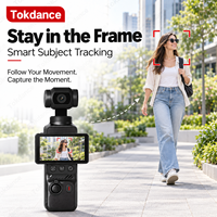 Caméra de poche 4K avec stabilisateur 3 axes, caméscope portable à écran rotatif, suivi intelligent du sujet, enregistreur vidéo pour vlog