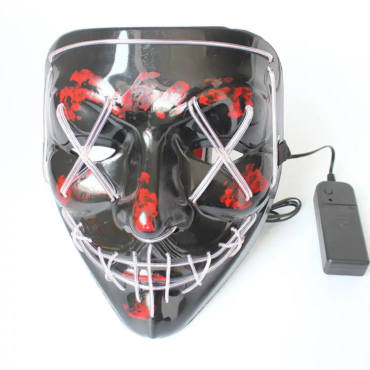 Amazon Hot Selling Guangdong Neon Party Maske LED Rave Maske Halloween