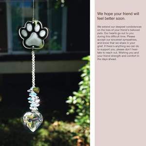 Coffret Cadeau Attrape-Soleil Cœur <span class=keywords><strong>en</strong></span> Cristal Ailes d'Ange – Cadeau Personnalisé <span class=keywords><strong>en</strong></span> Hommage à un Animal de Compagnie avec Carte – <span class=keywords><strong>En</strong></span> Mémoire de son Éclat Éternel - Product Image 4