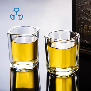 高速配送人気スタイル65ml 2オンスクリア無料サンプルワインドリンクカップスクエアショットグラスバーパーティー用 - Product Image 4