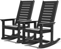 Chaise confortable de style moderne en HDPE pour la maison, les loisirs, le balcon, le jardin, meubles d'extérieur, ensemble de meubles d'extérieur