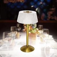 Lámpara Nocturna LED Inalámbrica de Metal Moderna y Lujosa para Decoración del Hogar, Recargable por USB, Flexible, con Control Táctil de 3 Colores y Regulación de Intensidad para Dormitorios