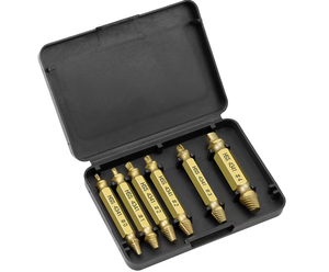 逆歯ダブルヘッドネジボルトリムーバーエクストラクターツールセット、破損したネジボルトの抽出用 - Product Image 5