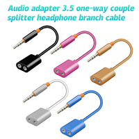 Son Hi-Fi 3.5mm mâle à femelle 2 Ports 3.5mm Audio Aux Cable Syncwire Headphone Splitter