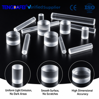 Tige de guidage lumineux en PMMA de qualité optique, diamètre 1 mm, haute transmission, polie, tube lumineux LED, transparent pour indicateur PCB