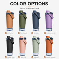 Bouteille shaker en acier inoxydable avec logo personnalisé, 500 ml, revêtement poudré, gobelet shaker pour protéines, couvercle sans BPA, pour marque de fitness, fournisseur OEM ODM