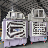El Mejor Enfriador de Aire Portátil, 25000m/h, Doble Salida de Aire, Bomba de Motor AC, Enfriamiento Evaporativo Industrial para Talleres y Almacenes, Duradero y Ecológico
