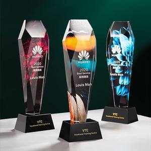 K9 रिक्त व्यक्तिगत प्रशंसा पुरस्कार क्रिस्टल ट्रॉफी यूव प्रिंटिंग अनुकूलित चैंपियन क्रिस्टल पुरस्कार ट्रॉफी - Product Image 3