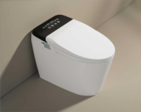 WC intelligent haut de gamme en céramique à poser au sol, avec bidet intégré et fonction automatique, pour salle de bain