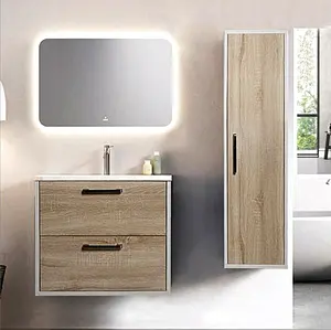 Gabinetes de baño de diseño europeo espejo tocador de baño