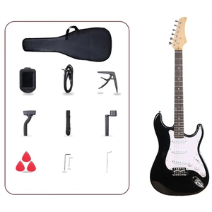 <span class=keywords><strong>Guitarra</strong></span> Eléctrica Estilo ST - Cuerpo <span class=keywords><strong>de</strong></span> Paulownia Sólido con Acabado Brillante, 6 Trémolos Preconfigurados, Ideal para Principiantes, Calibración Profesional - Product Image 6