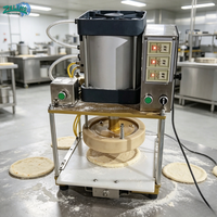 Machine à estamper les pizzas et les naans Zeling semi-automatique à moule à changement rapide, avec design de trou de bord personnalisé, pour la pressage de disques de pâte à pain plat arabe