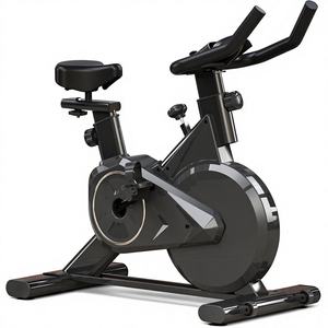 Vélo d'appartement en acier <span class=keywords><strong>pour</strong></span> exercice à domicile, fonctionnement silencieux, surveillance de la fréquence cardiaque, capacité 100 kg - Cadeau transfrontalier - Product Image 1
