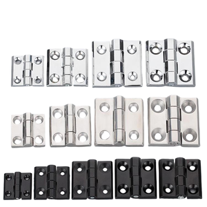 Kẽm hợp kim điện phân phối cửa tủ an toàn gấp bản lề bản lề màu đen với countersunk lỗ - Product Image 6