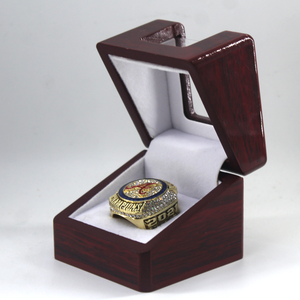 Anello Commemorativo del Campionato 2021 degli Atlanta Braves in Lega Placcata Argento 925 Versione Fan Moda Hip Rock - Product Image 5