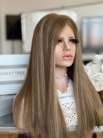 SHY Perruque Cheveux Humains Couleur Marron avec Mèches – En Stock Couleurs Classiques Lace Front Style Personnalisé Fabricant