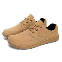 Barfußschuhe Business Herren Damen Zero Drop Breiter Zehenbereich Synthetisches Wildleder für Business Casual Freitage Bürokleidung