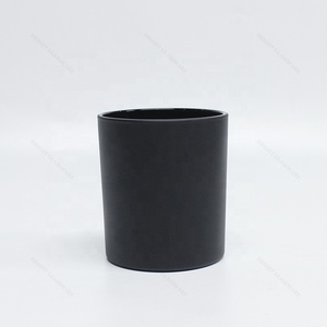 Bright In-stock Custom Logo Recycled Matte Black Glass <strong>Candle</strong> Holders <strong>Lanterns</strong> <strong>Candle</strong> Jars for <strong>Candle</strong> Making - Product Image 3