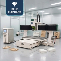 Centro de Mecanizado CNC Profesional de 5 Ejes ELE1325ATC, Máquina de Tallado de Espuma y Madera 3D para Fabricación de Moldes de Automoción y Obras de Arte