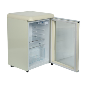 Nouveau design 55 76L vitrine rétro réfrigérateur porte en verre vin boisson affichage Mini congélateur ménage <span class=keywords><strong>petit</strong></span> rétro réfrigérateur - Product Image 6