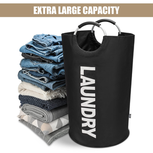 Bolsa de Lavandería de Tela Oxford Impermeable de Gran Capacidad, Cesto de Lavandería Plegable con Asa - Product Image 3