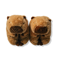 Mignon best-seller en ligne célébrité Capibara maison animal pantoufles chaudes