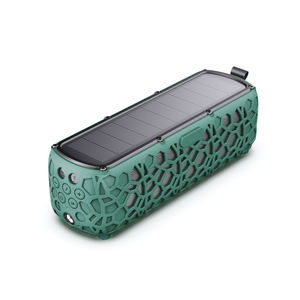 Altavoz Inalámbrico Solar IP65 Resistente al Agua con Linterna LED, Modo SOS, Mini Audio a Prueba <span class=keywords><strong>de</strong></span> Golpes con Mosquetón y Velcro - Product Image 1