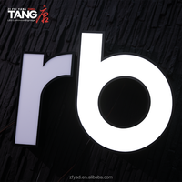 Letras de Canal 3D de Acero Inoxidable Cepillado con Luz LED de Neón, IP65 Impermeables, Personalizables, para Decoración de Fachadas de Tiendas