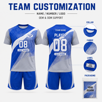 Tenue de football personnalisée pour jeunes, maillot à manches courtes en tissu mesh respirant, pour équipes sportives juniors, commandes en gros personnalisées