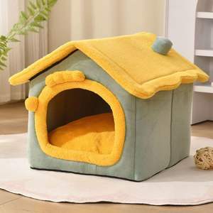 Gran oferta de promoción de alta calidad Cat Dog House Winter Warm Small Dog Cat All Seasons Cama lavable para mascotas - Product Image 2