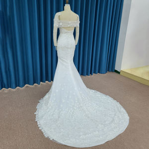 Vente en gros <span class=keywords><strong>robes</strong></span> <span class=keywords><strong>de</strong></span> <span class=keywords><strong>mariée</strong></span> classiques modernes pour femmes robe <span class=keywords><strong>de</strong></span> <span class=keywords><strong>mariée</strong></span> dos nu à fermeture éclair robe <span class=keywords><strong>de</strong></span> noiva lssm014 appliques en dentelle mère <span class=keywords><strong>mariée</strong></span> - Product Image 5