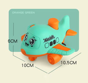 Jouets pour enfants, voiture à inertie en forme d'avion de <span class=keywords><strong>dessin</strong></span> <span class=keywords><strong>animé</strong></span>, vaisseau spatial, jouet éducatif pour bébé, cadeau, jouet à inertie à tirer en arrière, sortie d'usine - Product Image 2