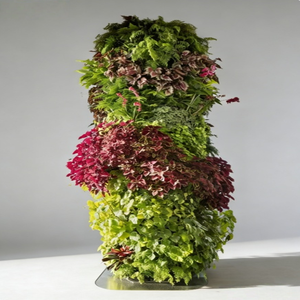 Colonne décorative florale artistique, pilier <span class=keywords><strong>mural</strong></span> de fleurs mélangées fait main pour hall de centre commercial, installation artistique commerciale - Product Image 3