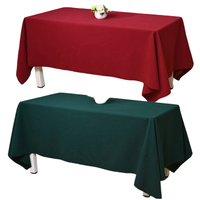 Nappe de table rectangulaire en polyester imperméable, style simple et personnalisé, impression UV, pour mariages et hôtels