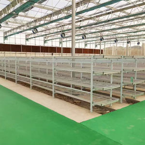 Chariot de semis mobile roulant support de plantation combo-support de pépinière hydroponique à hauteur réglable <span class=keywords><strong>sur</strong></span> roulettes - Product Image 2