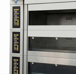 Four à sole électrique commercial de haute qualité, 2 niveaux, 4 plateaux, pour boulangerie, cuisson de croissants, style européen, four à tandoor intelligent - Product Image 3